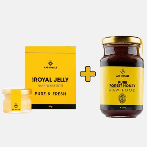 Fresh royal jelly 30g & Forest Honey pack