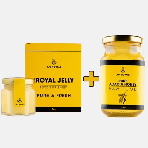 Fresh royal jelly 50g & Acacia honey pack