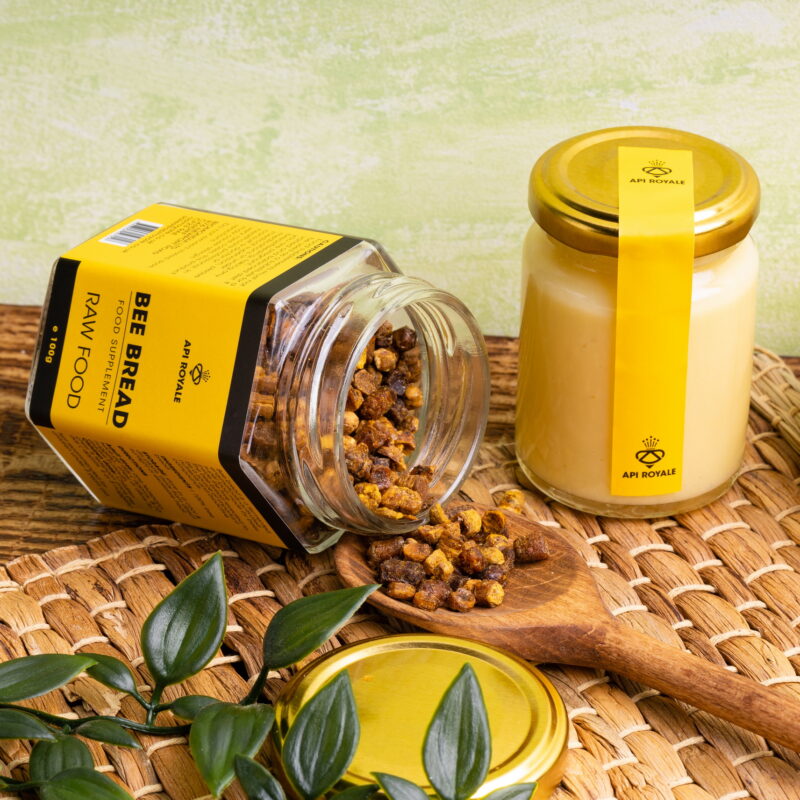 API ROYALE – Energy Booster Pack, Fresh Royal Jelly 100g & Bee Bread 100g - Image 4
