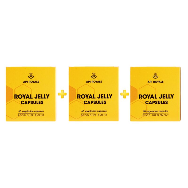API Royale - Royal Jelly Capsules 980 mg ( Pack of 3 )