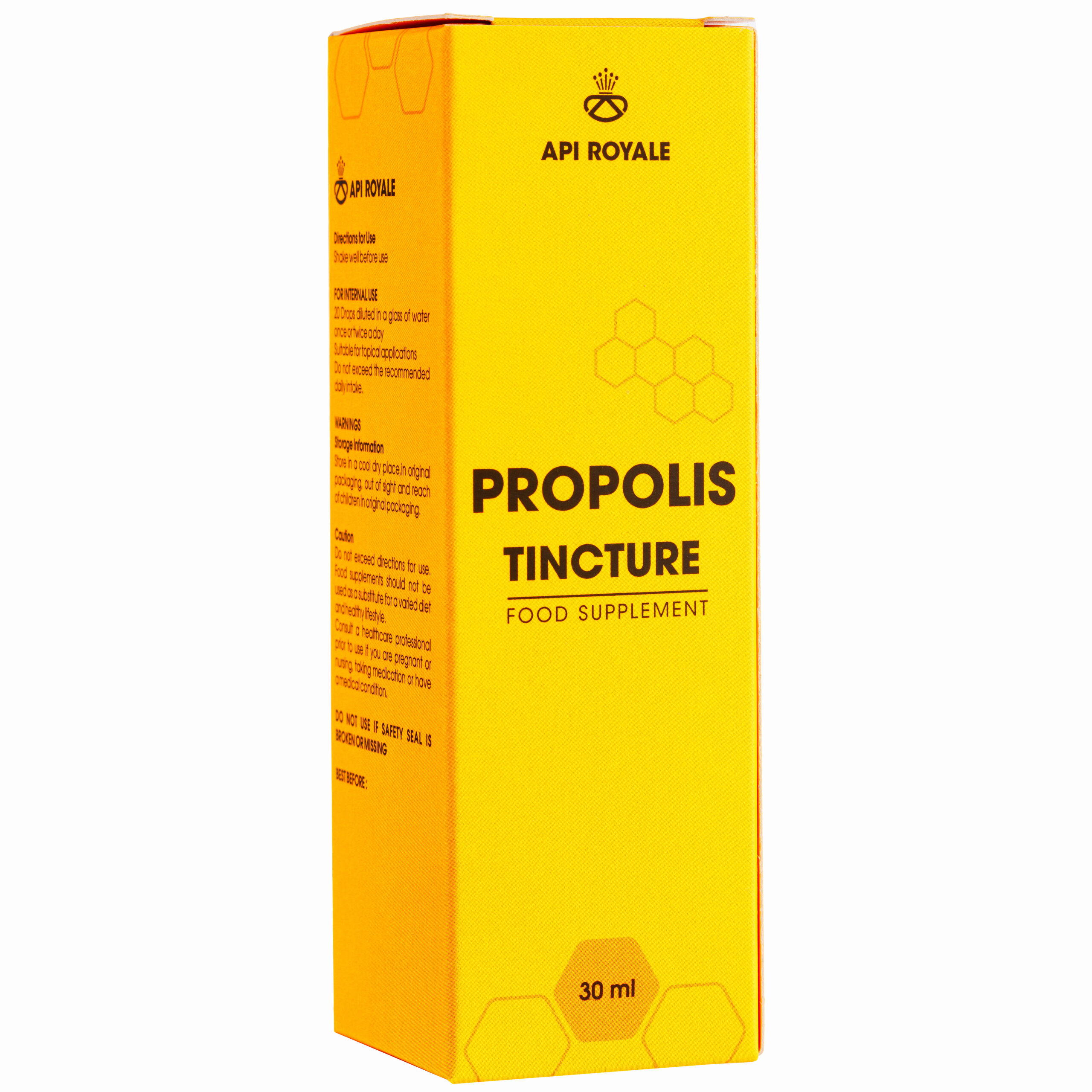 PROPOLIS TINCTURE 30ml - 100% Pure, Raw Extract Rich in Antioxidants